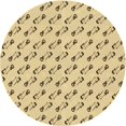 thumbnail image 1 of Ahgly Company Machine Washable Indoor Round Transitional Cinnamon Brown Area Rugs, 3' Round, 1 of 7