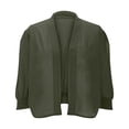 thumbnail image 4 of Erwazi Cropped Cardigan Sweaters for Women 3/4 Sleeve Fall Trendy Open Front Lightweight Short Cardigans, 4 of 7
