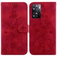 thumbnail image 2 of Compatible with OnePlus Nord N300 Embossed Lily Wallet Case with Card Holder PU Leather Flip Cover, 2 of 5