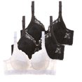 thumbnail image 1 of Kcodviy Pack of 3 Women Sports Bras Pack Bras with Underwire Push Sports Bra for Women Pack Up Bra Set Women Seamless Bra Bustier Sports Bra Training Women Bras Plus Size Front Close Bra, 1 of 2