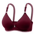 thumbnail image 1 of Kcodviy Women Lace Back Button Womens Bras Shaping Cup Adjustable Shoulder Women Bras Plus Size Pack Strap Large Size Underwire Women Bras Wireless Padded Bra, 1 of 8