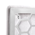thumbnail image 5 of Home Gear Lot de 2 chaises de salle à manger à dossier hexagonal avec cadre argenté, 5 of 5