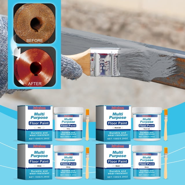 Multi-Purpose Floor Paint for Concrete, Wood & Metal - Durable, Chemical-Resistant Coating for Basements, Driveways & Workshops