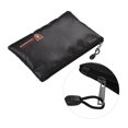 thumbnail image 4 of walmeck Fireproof Document Bag Silicone Coated Fiberglass Money Bag Pouch Holder Water Fire Resistant with Zipper Closure Storage for File Jewelry Valuables, Small Size, 4 of 7