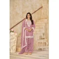 thumbnail image 4 of Custom Made Punjabi Wedding Wear Ready-made Collection Vichitra Silk Patiala Suit For Women, 4 of 5
