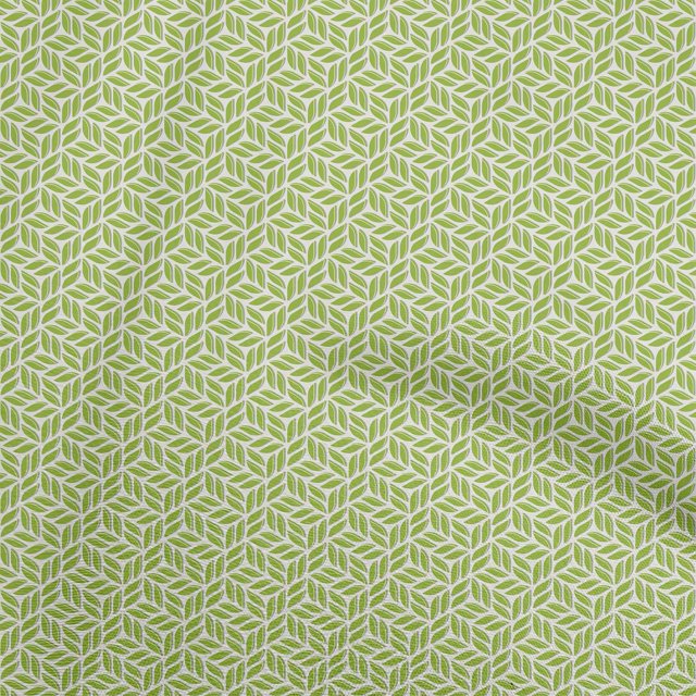 oneOone Cotton Poplin Light Green Fabric Asian Block Sewing Craft Projects Fabric Prints By Yard 56 Inch Wide