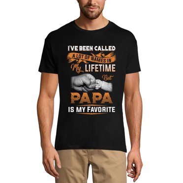 T-Shirt Graphique pour Homme Papa Est Mon Préféré - Fête des Pères Écologique Édition Limitée T-Shirt à Manches Courtes Vintage Cadeau d'Anniversaire Nouveauté