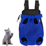 Cat Carrier, Portable Pet Carrier Backpack, Adjustable Pet Front Cat and Dog Carrier Backpack for Hiking and Riding(Purple,Medium)