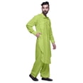 thumbnail image 4 of Atasi Pathani Kurta Pyjama Wedding Kurta Pajama For Boys Summer Clothing, 4 of 5