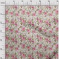 thumbnail image 3 of oneOone Polyester Spandex Fuschia Pink Fabric Floral Craft Projects Decor Fabric Printed By The Yard 56 Inch Wide, 3 of 4