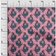 thumbnail image 1 of oneOone Cotton Poplin Pink Fabric Bird Block Sewing Craft Projects Fabric Prints By Yard 42 Inch Wide, 1 of 4