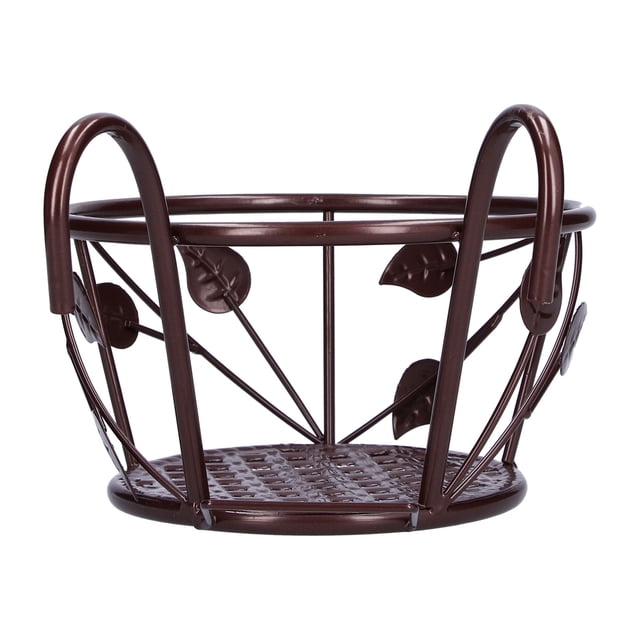 Panier Suspendu pour Fleurs Pot de Fleurs en Aneth Vert Succulente Contenants de Balcon Support Support pour Étagère Supports Robustes pour Rambarde