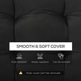 thumbnail image 4 of Outsunny Coussins de Banc de Patio 2 Pcs Coussin de Causeuse d'Extérieur 2 Places Noir, 4 of 9