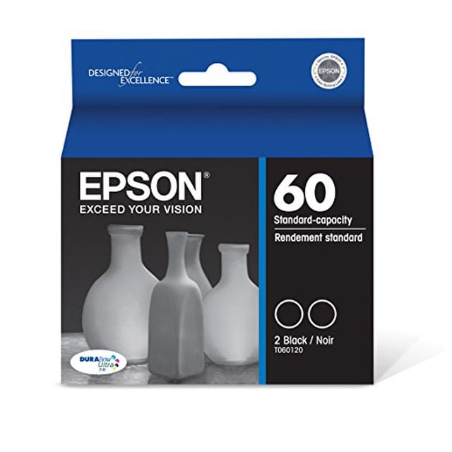 Epson T060120-D2 Cartouches d'Encre Noires, Lot de 2