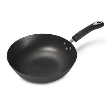 Starfrit 28cm(10") Non-Stick Wok - Durable Cast Iron - Ideal for Asian Recipes - Oven Safe - PFOA Free - Easy to Clean - Black