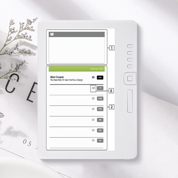 Electronic Book Reader, E Reader with 7 Inch TFT LCD Screen, Music, Video and Photo Function, Portable and Lightweight for Kids, Adults and Seniors