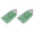 thumbnail image 2 of Decodeary 28pack/lot Educational And Realistic Detail Static Grasses Flower Tufts For Model Builders Wide Lily white 2Set, 2 of 6