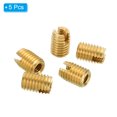 thumbnail image 3 of Unique Bargains Brass Threaded Repair Insert Nut, 5 Pcs M10x1.5 to M6x1 Thread Sleeve Reducing Nut Screw Reducer 14mm, 3 of 7