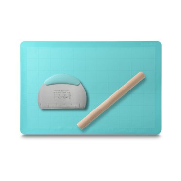 Amdohai Silicone Baking Mat Dough Pad Bake Pad Rolling Pin Dough
