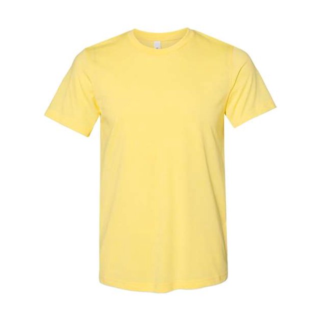 Bella Canvas Mens CVC Jersey Tee, M, Heather Yellow