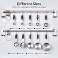 thumbnail image 2 of U-Taste 18/8 Stainless Steel Measuring Cups and Spoons Set: 10 Pieces Metal Stacking Kitchen Baking Cooking Food Measure Set 5 Cups 5 Spoons with Strengthened weld joints (Black), 2 of 10