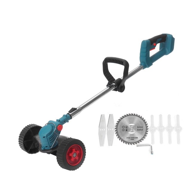 Tondeuse à Gazon Électrique 21V Sans Fil, Longueur Réglable, Coupe-Bordure, Outils de Jardin, Facile à Utiliser