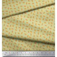 thumbnail image 2 of Soimoi Georgette Viscose Fabric French Horn Musical Instrument Printed Fabric 1 Yard 42 Inch Wide, 2 of 3