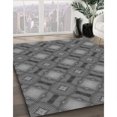 thumbnail image 3 of Ahgly Tapis d'Intérieur Lavable en Machine Carré Transitionnel Gris Canon, 3 Pieds Carré, 3 of 7