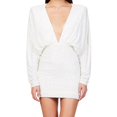 thumbnail image 2 of Pisexur Robes pour Femmes Robe de Cocktail à Col en V Profond Robe de Soirée à Paillettes de Mode Robe de Boîte de Nuit de Fête Tunique Dos Ouvert Robes de Retour à la Maison Robe Élégante pour Invitée de Mariage Robe Midi, 2 of 6