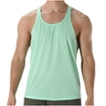 thumbnail image 2 of Styesk Tank Tops Men Fashionable Men's Round-neck Solid Color Mesh Drying Sleeveless Top, 2 of 7