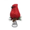 thumbnail image 3 of Holiday Time 10.5" Cardinal Christmas Tree Topper, 3 of 5