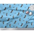 thumbnail image 2 of Soimoi Velvet Fabric Paisley Panel Print Sewing Fabric Yard 58 Inch Wide, 2 of 3