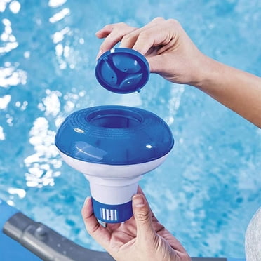 Pisexur Distributeur Flottant de Chlore pour Piscine, Distributeur de Produits Chimiques pour Comprimés de 3 Pouces, Flotteur de 7 Pouces de Diamètre - Livraison de Produits Chimiques Équilibrée Réglable