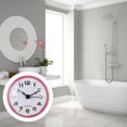thumbnail image 4 of Miangastore 1Pc Waterproof Wall Clock Bathroom Mute Wall Clock Suction Cup Hanging Clock, 4 of 8
