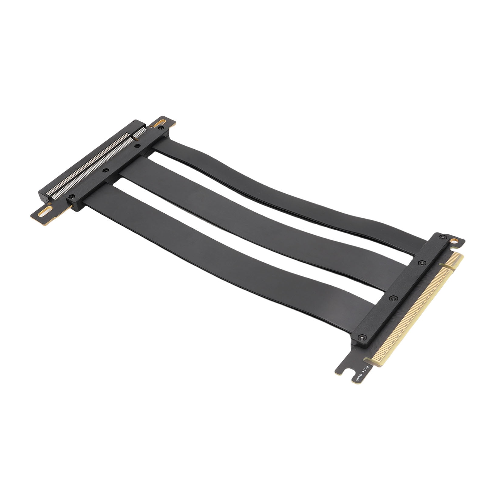 PCIe 5.0 X16 Riser Cable, 128GB S Gen5 GPU Extension with 30 AWG Shielded Wires for RTX4090 5090 Water Cooling ITX Systems