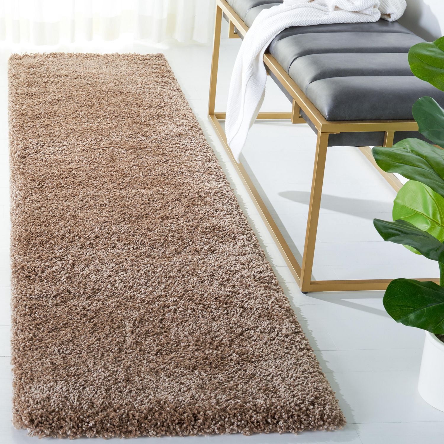 Safavieh Milan Harlow Tapis Peluche Solide Shag