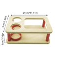 thumbnail image 3 of Mini Bar en Bois pour Sofa / Support de Bol à Collation et Plateau / Étagère de Rangement pour Sofa Table d'Appoint Table Basse avec Nom / Support pour Bière et Collation /, 3 of 4