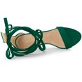 thumbnail image 4 of BLISSFUL STEP Women's Open Toe Stiletto Heeled Lace up Solid Sandals, 4 of 6