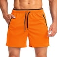 thumbnail image 2 of Plebaso Running Shorts for Men Drawstring Workout Athletic Shorts Lightweight Shorts with Zipper Pockets, 2 of 4