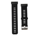 thumbnail image 3 of Silicone Smart Watch Strap Size Adjustable Metal Buckle 2 Colors Watch Band for COROS Vertix 2 Black Green, 3 of 10
