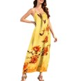 thumbnail image 4 of Elvqul Maxi Robe pour Femmes à Encolure Dégagée, Robes d'Été Boho, Tunique de Vacances, Chandail Sans Manches, Tailles P-5X, 4 of 9
