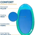 thumbnail image 3 of SwimWays Hamac d'Eau Style Piscine en Maille à Ressort, Fauteuil Inclinable Lounge avec Sac de Transport, Bleu Aqua, 3 of 7