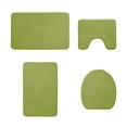 thumbnail image 2 of Vaidha Memory Foam Bath Mat 4 Set Bathroom Rugs For 4 Pcs Toilet Mats Universal Soft Comfortable Water Absorption Non-Slip Thick Machine Washable Easier To Dry Dark, 2 of 7