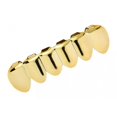 thumbnail image 4 of lionlar Copper Metal Mouth Custom 6 Top / Bottom Grills For , Halloween Cosplay Golden Bottom, 4 of 7