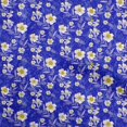 thumbnail image 1 of oneOone Velvet Medium Blue Fabric Florals Fabric For Sewing Printed Craft Fabric By The Yard 58 Inch Wide, 1 of 4