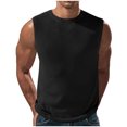 thumbnail image 2 of DPTALR Men Casual Solid Pullover Round Neck Sports Tank Tops Blouse, 2 of 6