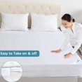 thumbnail image 4 of Waterproof Zippered Mattress Protector Twin (4/5/7/9 Inches), Breathable Mattress Cover & Mattress Encasement, 6 Sides Wrapping Box Spring Cover, 4 of 5