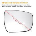 thumbnail image 3 of Unique Bargains Right Passenger Side Rearview Mirror Glass Replacement Heated White Glass Fit for Nissan Juke 2014-2020, 3 of 6