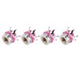thumbnail image 1 of Housses de Soupapes de Roue, 4 Pcs Universelles Légères pour Potence de Roue pour Voitures Camions Bicyclettes Rouge Rose, 1 of 8