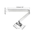 thumbnail image 2 of Unique Bargains 8x5mm Kayak Paddle Snaps, Hollow Button Single Pin Lock Tube Spring Clips for Tent Pole, 10 Pack, 2 of 6